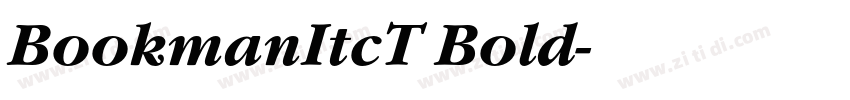 BookmanItcT Bold字体转换